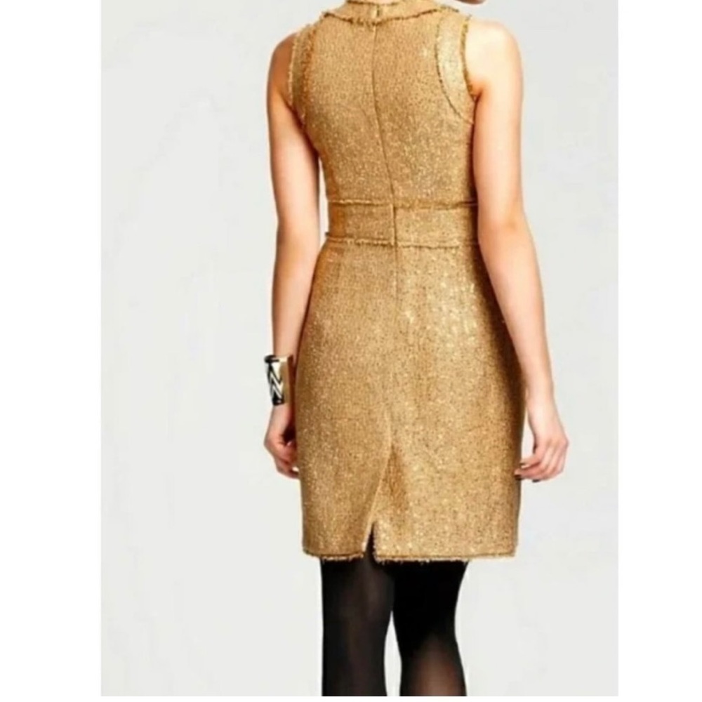 Michael Michael Kors Sequined Camel Hair Dress 8P NWT - Picture 3 of 16